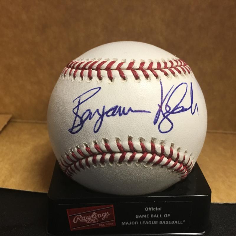BRYAN KOZLOWSKI CINNCINATI REDS M.L. SIGNED BASEBALL W/COA