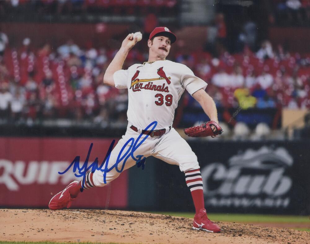 MILES MIKOLAS CARDINALS SIGNED AUTOGRAPHED 8X10 PHOTO W/ COA