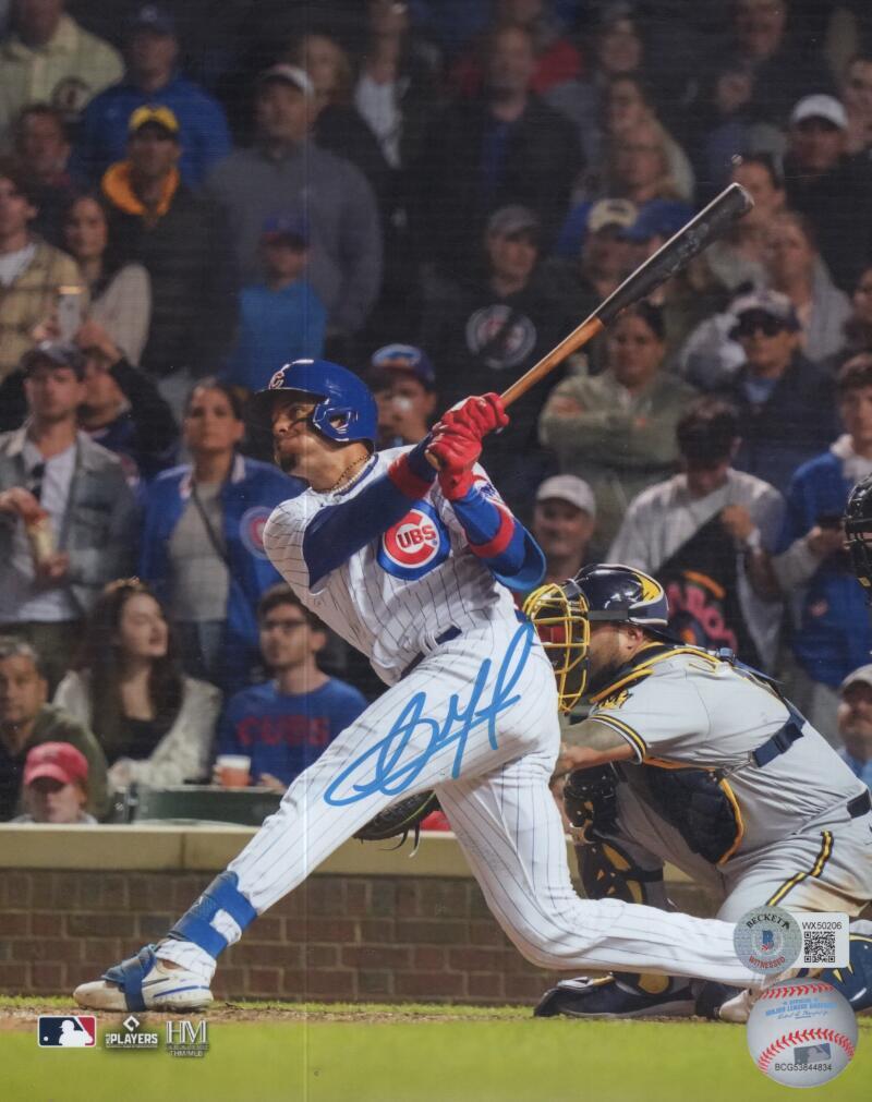 CHRISTOPHER MOREL CUBS SIGNED AUTOGRAPHED 8X10 PHOTO BECKETT WL95150