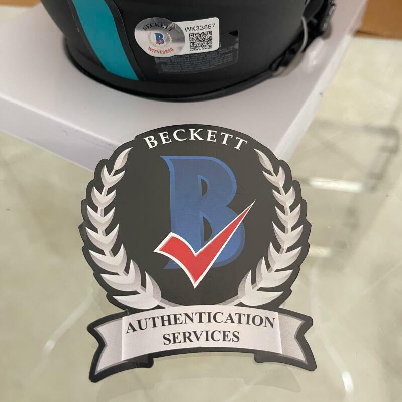 MIKE GESICKI MIAMI DOLPHINS SIGNED AUTO ECLIPSE MINI HELMET BECKETT WITNESS