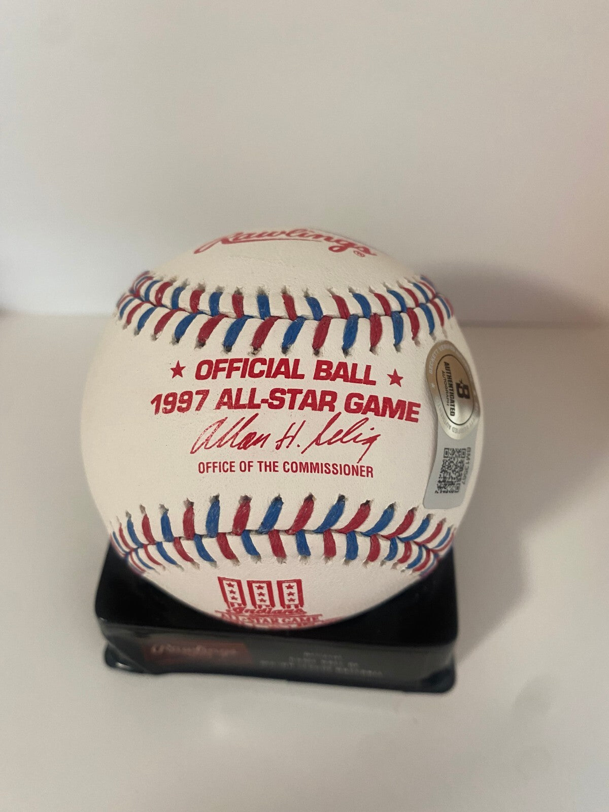 PAT HENGTEN BLUE JAYS SIGNED AUTOGRAPHED 1997 ALL STAR BASEBALL BECKETT AUTH