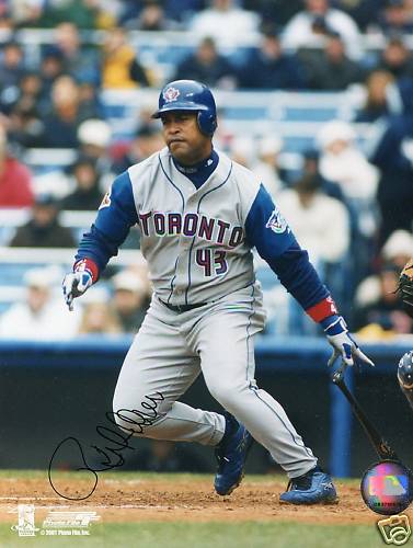 RAUL MONDESI TORONTO BLUE JAYS SIGNED 8X10 PHOTO W/COA