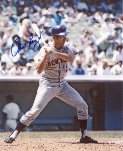 PHIL LINZ NEW YORK METS SIGNED 8X10 PHOTO W/COA
