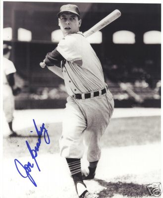 JOE GINGSBERG B/W DETROIT TIGERS SIGNED 8X10 PHOTO COA