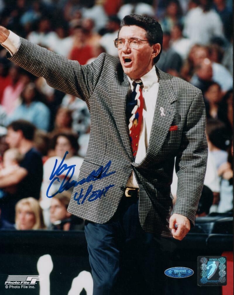 VAN CHANCELLOR HOFER 2007 HOUSTON COMETS SIGNED 8X10 PHOTO W/ COA