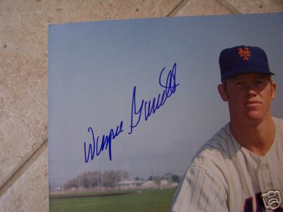 WAYNE GARRETT NEW YORK METS SIGNED 16X20 PHOTO W/COA