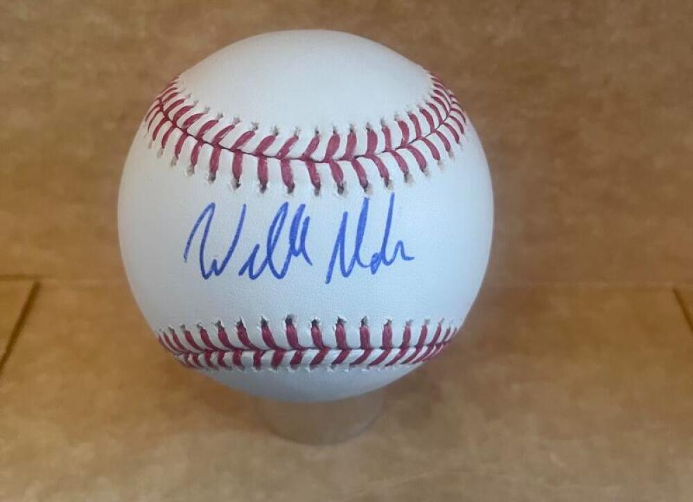 WILLIE MACIVER COLORADO ROCKIES ROOKIE YEAR SIGNED AUTO M.L. BASEBALL BAS R98414