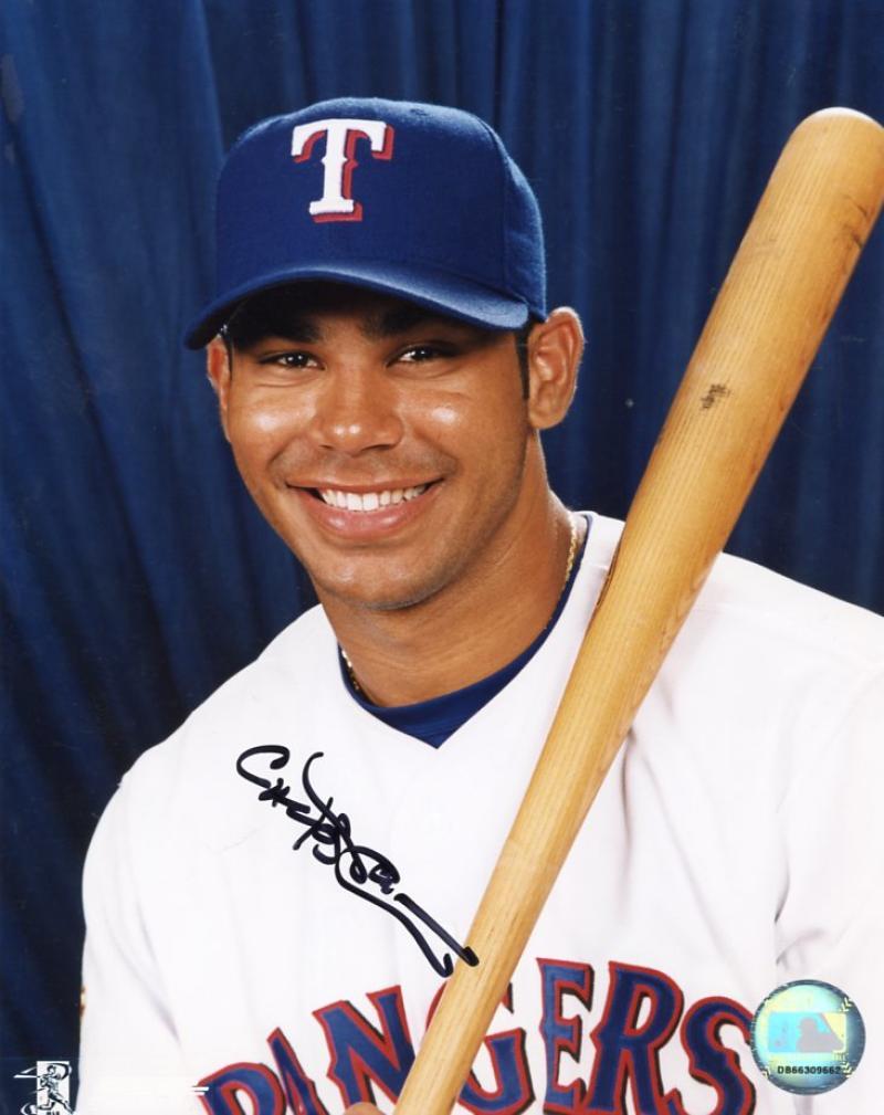 CARLOS PENA TEXAS RANGERS SIGNED AUTOGRAPHED 8X10 PHOTO W/COA