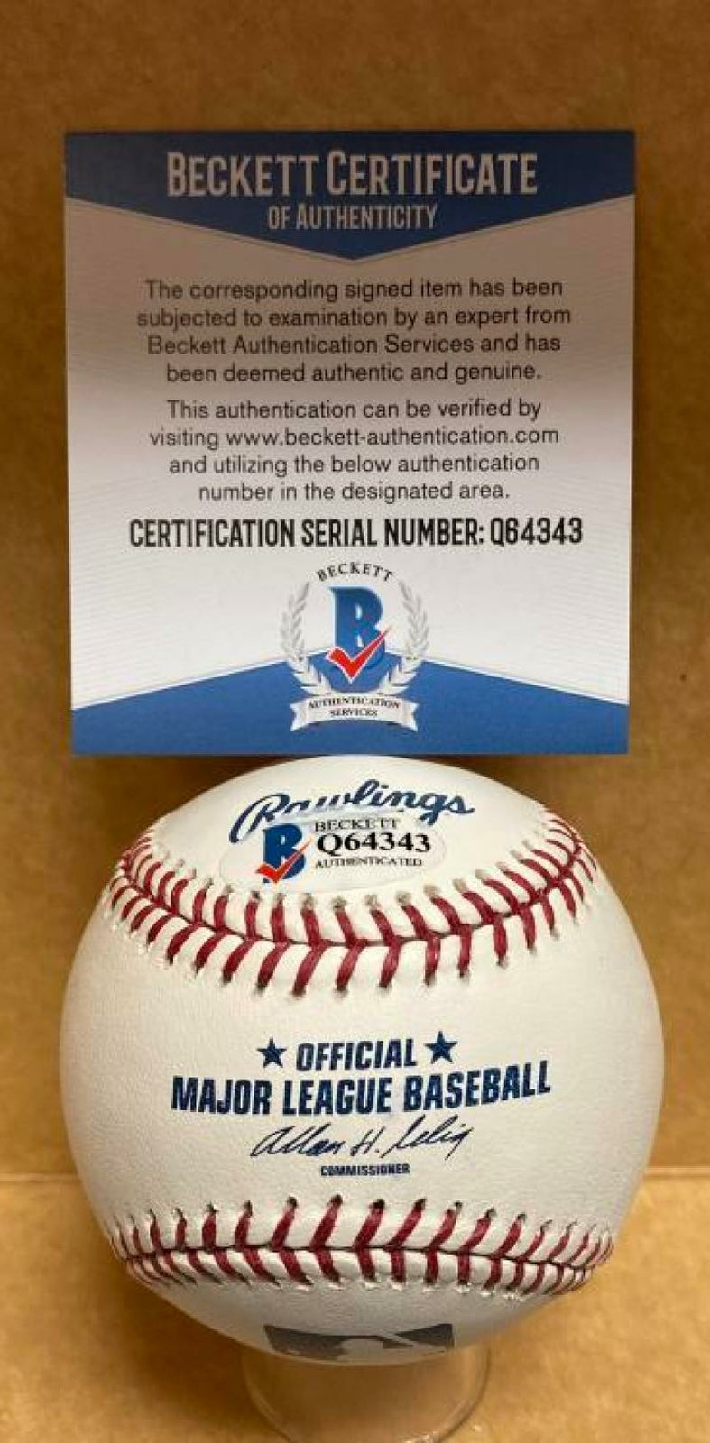 IVAN MURRELL PADRES/COLT45S SIGNED AUTOGRAPHED M.L. BASEBALL BECKETT Q64343