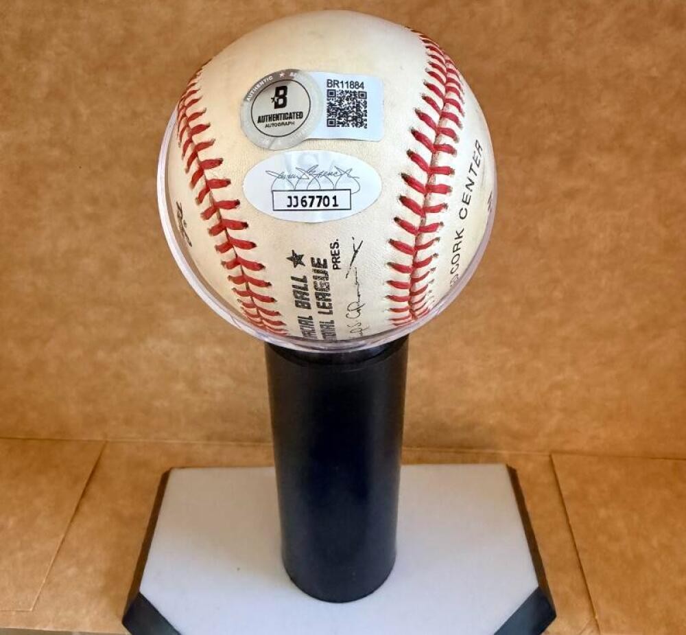 JOHN OLERUD METS/BLUE JAYS SIGNED VINTAGE N.L. BASEBALLJ SAAUTH