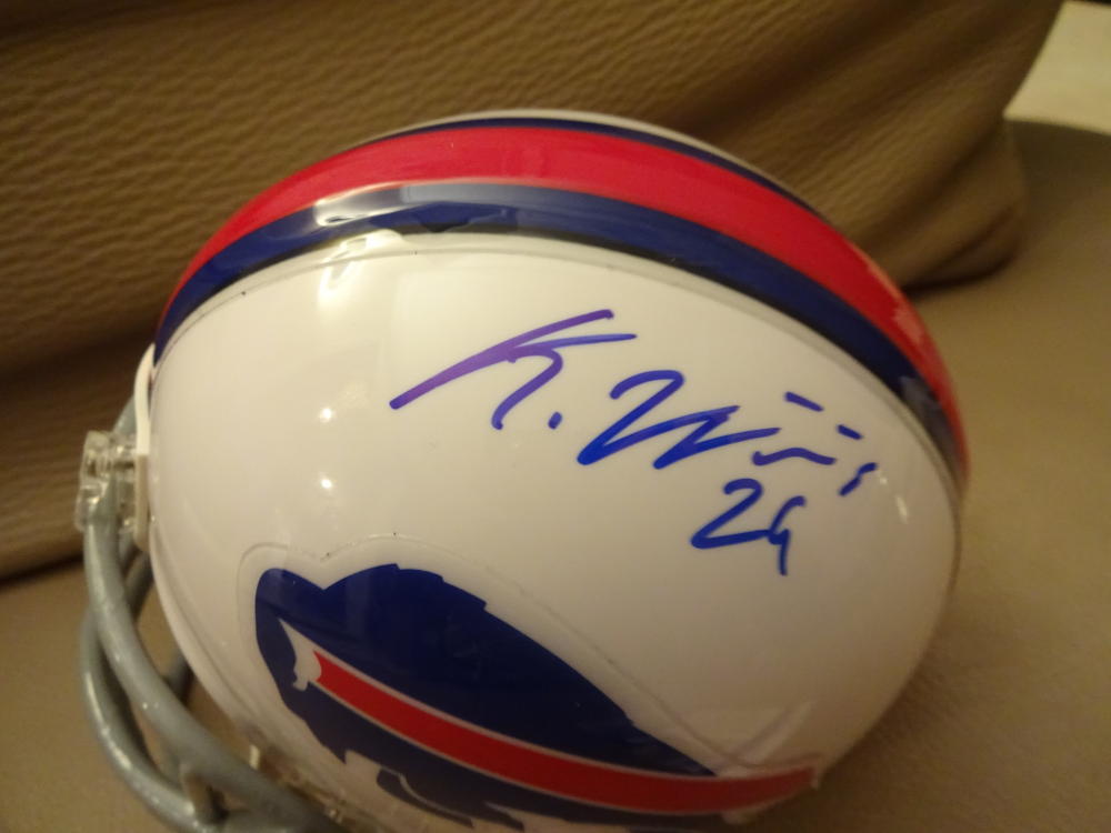 KARLOS WILLIAMS BUFFALO BILLS SIGNED AUTOGRAPHED MINI HELMET JSA SD 04200