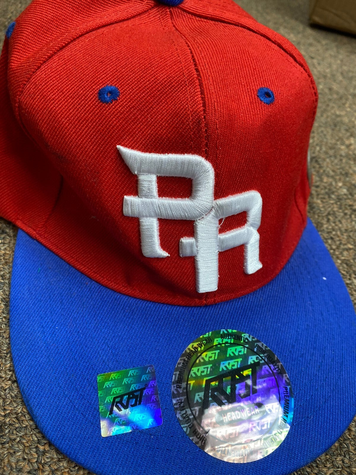 WBC WORLD BASEBALL CLASSICS PUERTO RICO RED BLUE SNAPBACK HAT ADULT SIZE L@@K