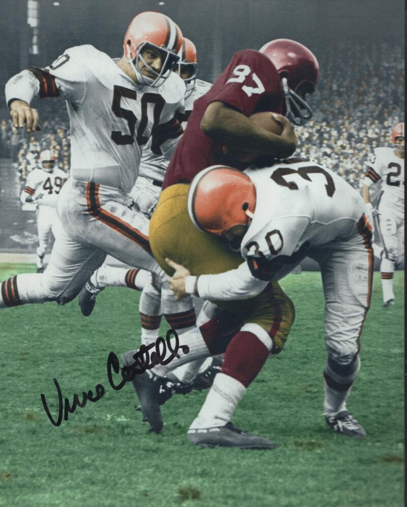 VINCE COSTELLO BROWN SIGNED AUTOGRAPHED 8X10 PHOTO W/ COA