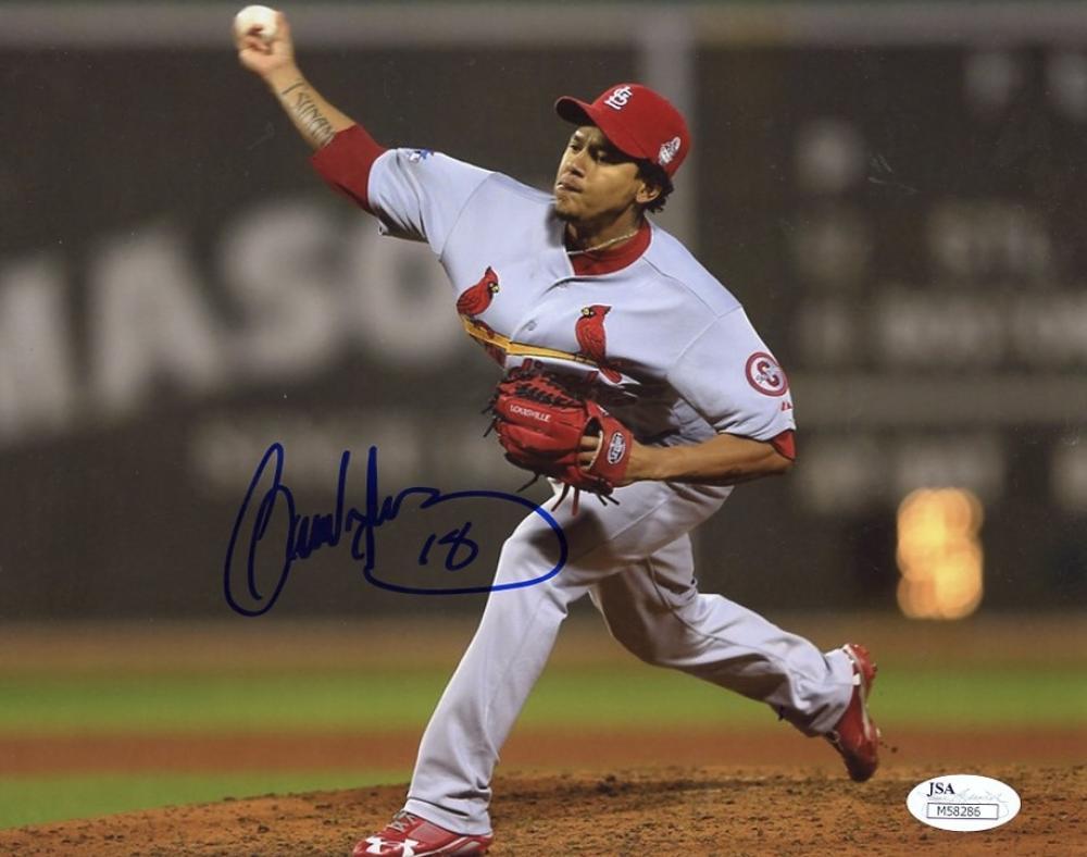 CARLOS MARTINEZ ST. LOUIS CARDINALS SIGNED AUTO 8X10 PHOTO JSA M5