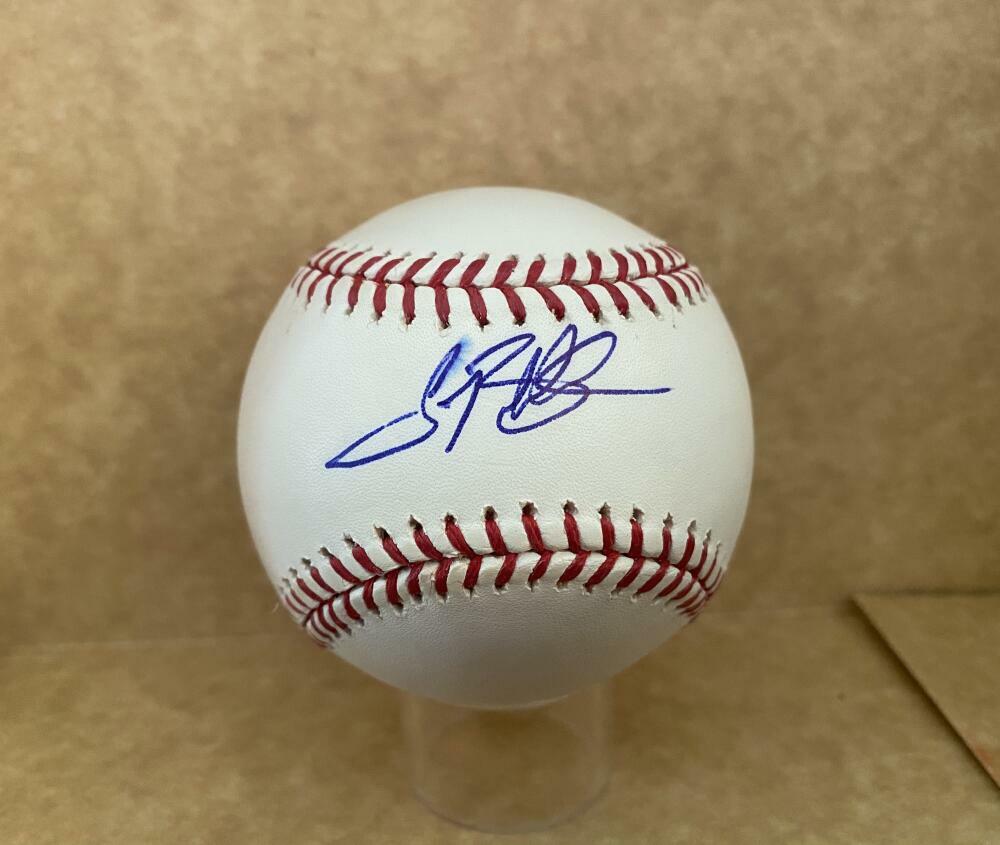 TIM BECKHAM MARINERS/RAYS SIGNED AUTOGRAPHED M.L. BASEBALL W/ COA