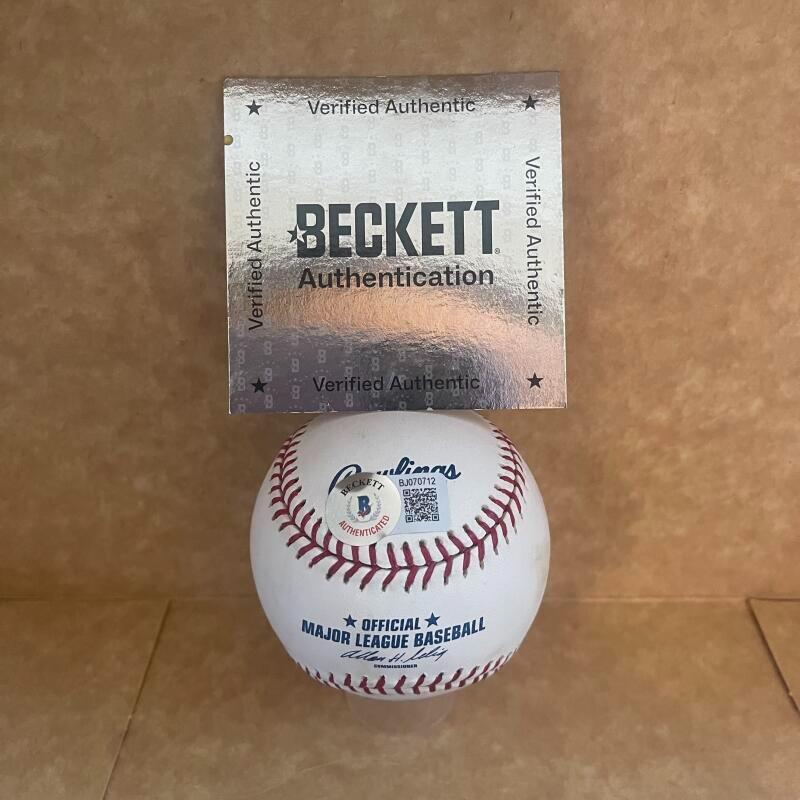 HANLEY RAMIREZ 2006 N.L. ROY SIGNED AUTOGRAPHED M.L. BASEBALL BECKETT AUTH