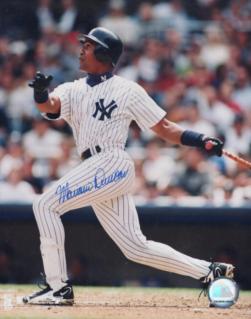 MARIANO DUNCAN NEW YORK YANKEES SIGNED AUTOGRAPHED 8X10 PHOTO W/ COA