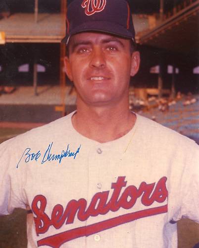 BOB HUMPHREYS WASHINGTON SENATORS POSED SIGNED 8X10