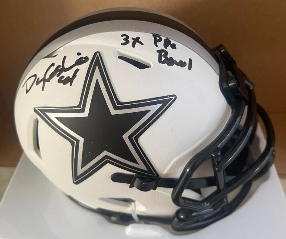 DOUG COSBIE COWBOYS 3X PRO BOWL SIGNED AUTO LUNAR MINI HELMET JSA WIT716420