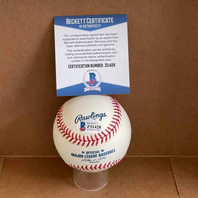 SHEA HILLENBRAND RED SOX/ANGELS SIGNED AUTOGRAPHED M.L. BASEBALL BECKETT Z51428