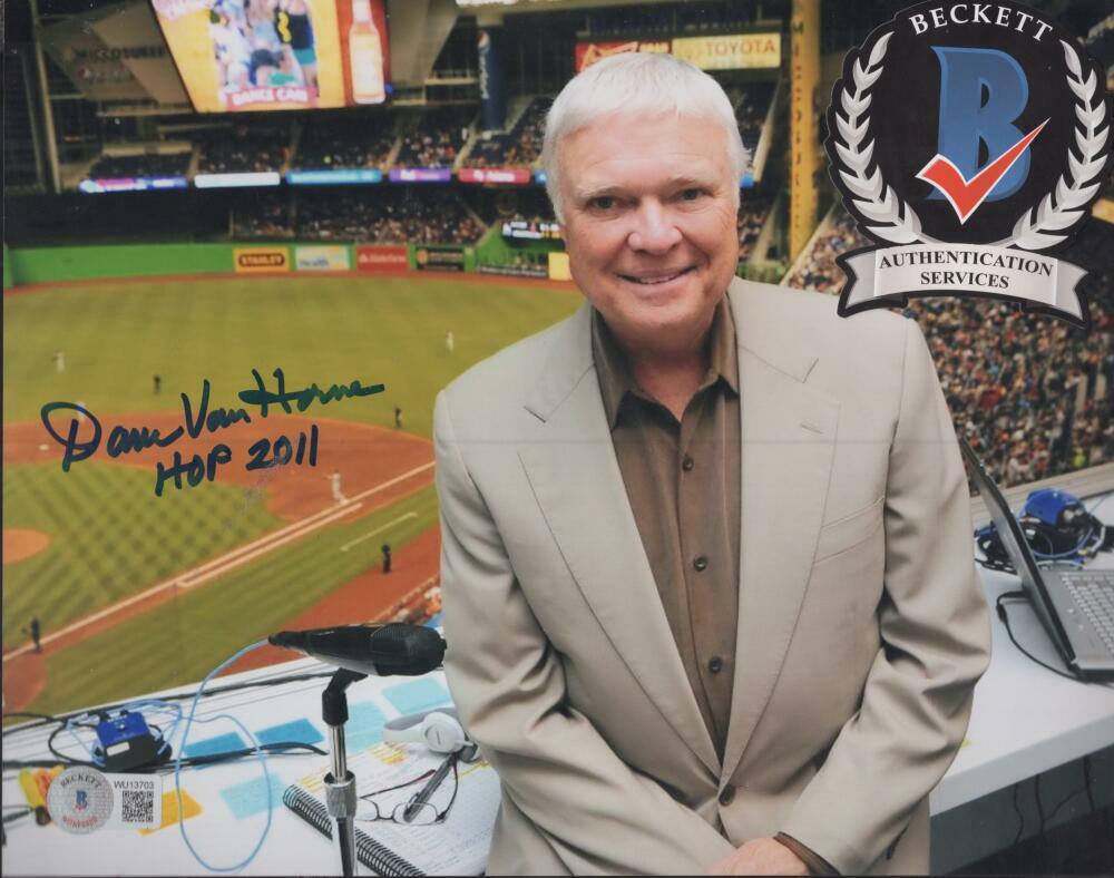 DAVE VAN HORNE EXPOS/MARLINS HOF 2011 8X10 PHOTO BECKETT WU 13703