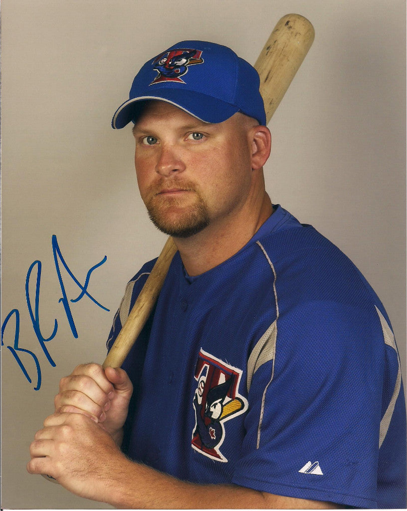 BRUCE AVEN TORONTO BLUE JAYS SIGNED 8X10 PHOTO W/COA