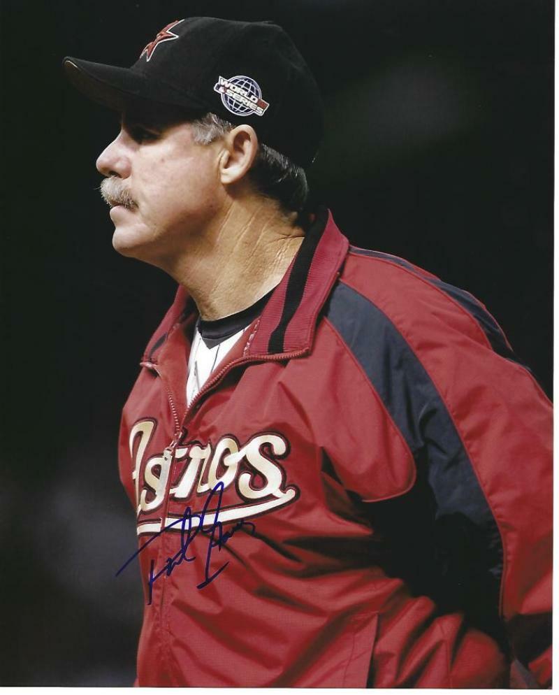 PHIL GARNER HOUSTON ASTROS MANAGER SIGNED AUTOGRAPHED 8X10 W/ COA