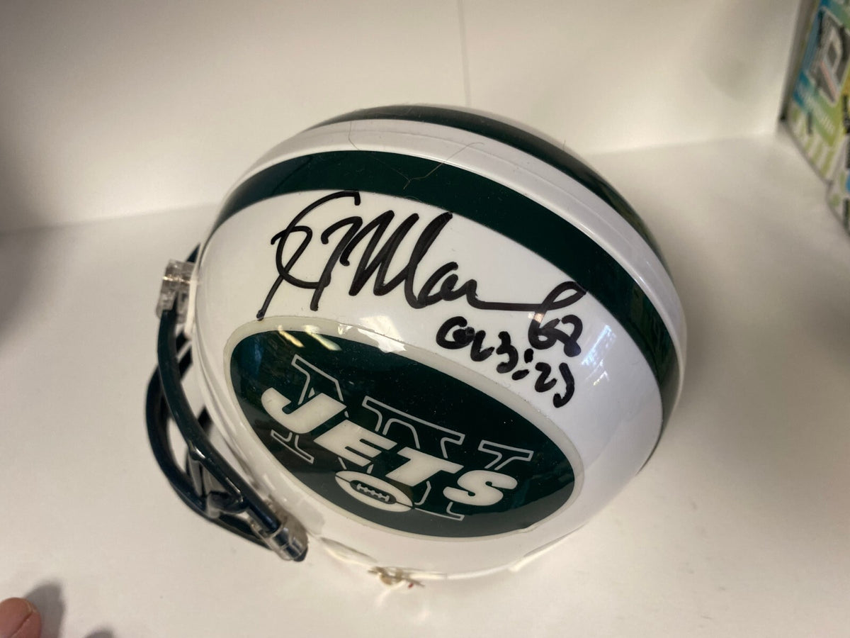 KEVIN MAWAE NEW YORK JETS SIGNED AUTOGRAPHED MINI HELMET BECKETT BAS