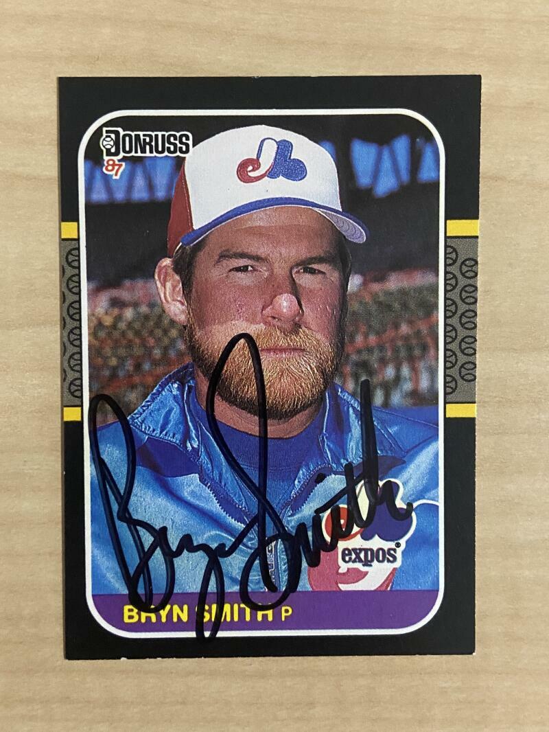 BRYN SMITH MONTREAL EXPOS SIGNED AUTOGRAPHED 1987 DONRUSS CARD #159 W/COA