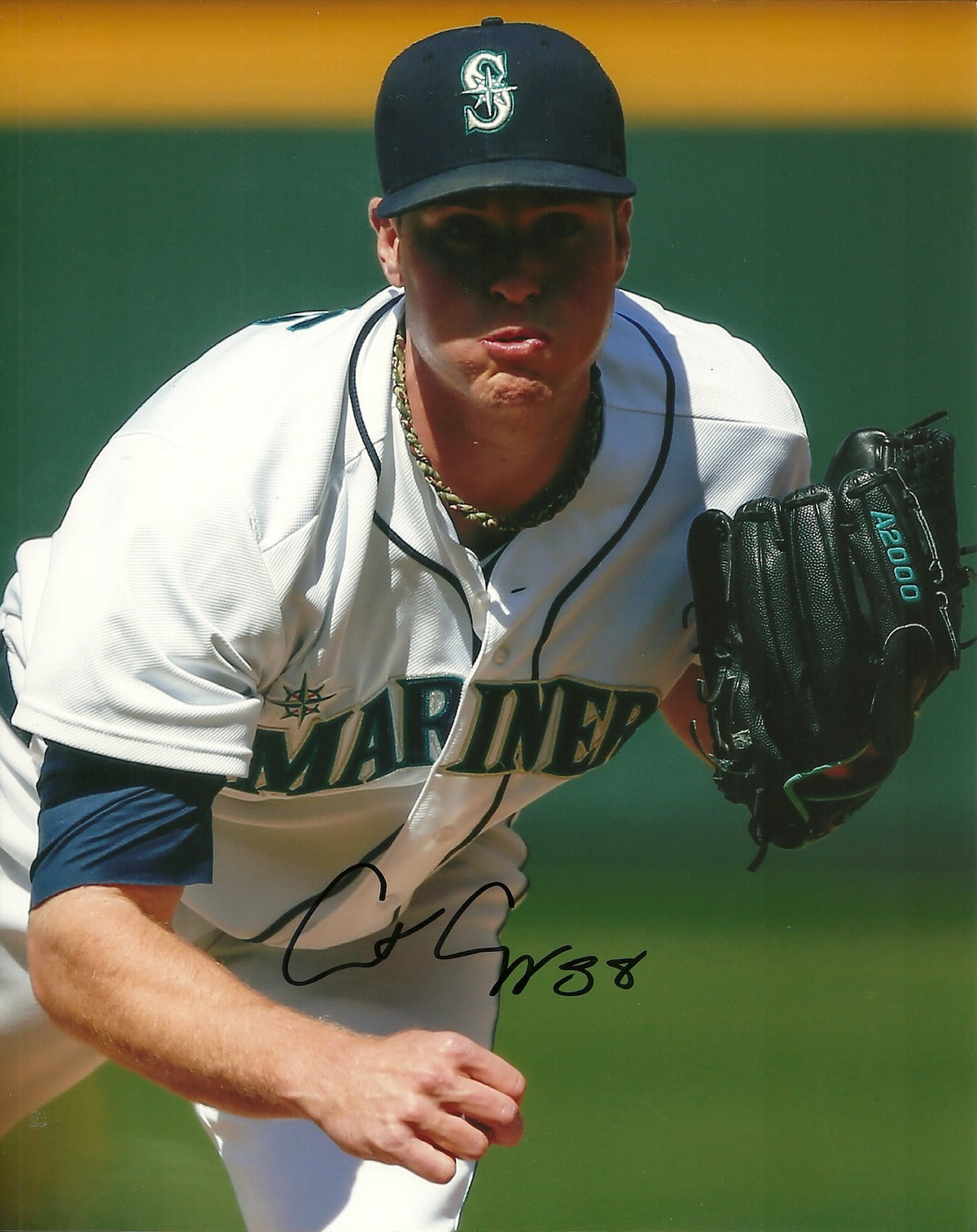 CARTER CAPPS SEATTLE MARINERS SIGNED AUTOGRAPHED 8x10 PHOTO W/COA