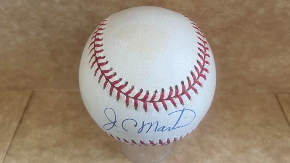 J.C.MARTIN METS SIGNED AUTOGRAPHED VINTAGE N.L. BASEBALL BECKETT AUTH