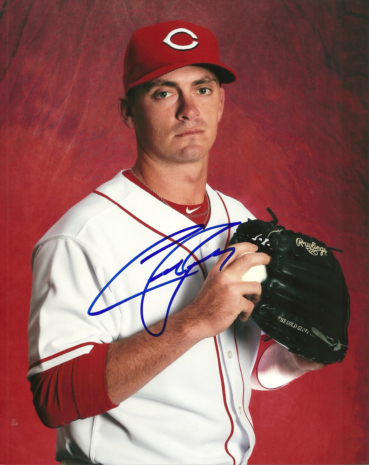 CHAD ROGERS CINCINNATI REDS SIGNED AUTOGRAPHED 8x10 PHOTO W/COA