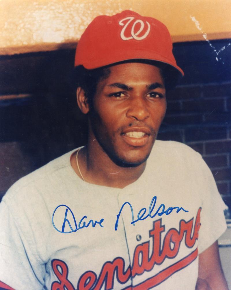 DAVE NELSON WASHINGTON SENATORS SIGNED AUTOGRAPHED 8X10 PHOTO W/COA