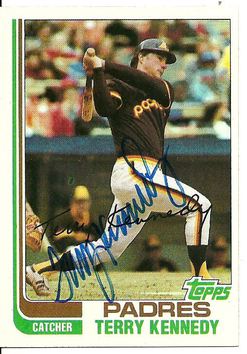 TERRY KENNEDY SAN DIEGO PADRES SIGNED AUTOGRAPHED 1982 TOPPS CARD #65 W/COA