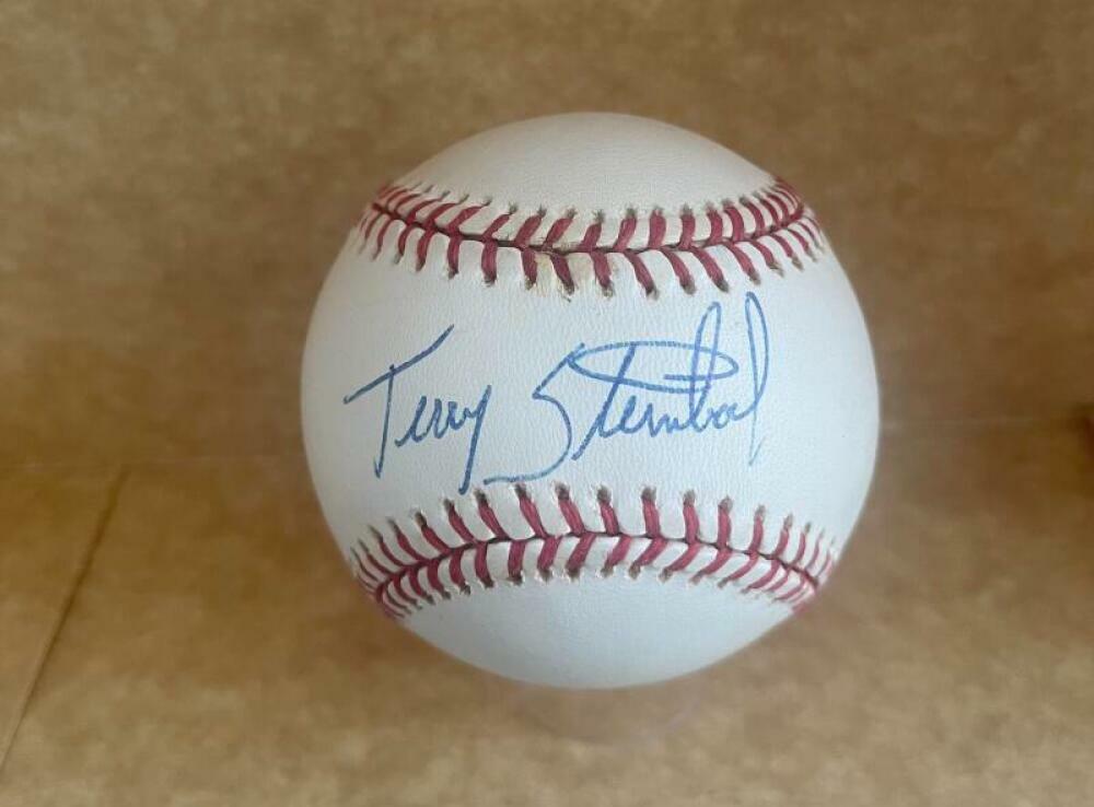 TERRY STEINBACH TWINS/A'S SIGNED AUTOGRAPHED VINTAGE A.L. BASEBALL W/COA