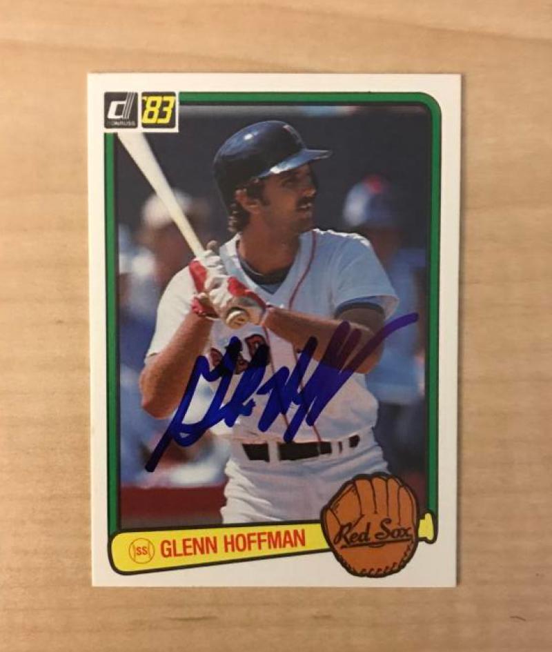 GLENN HOFFMAN BOSTON RED SOX SIGNED AUTOGRAPHED 1983 DONRUSS CARD #282 W/COA