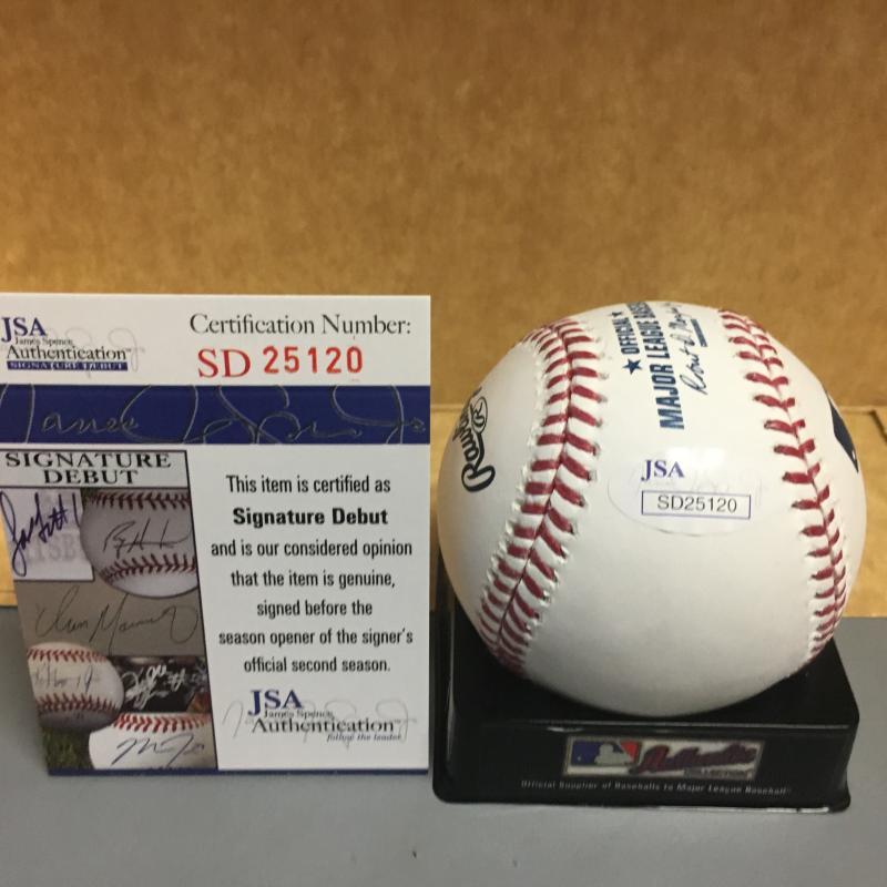 CODY REED CINCINNATI REDS SIGNATURE DEBUT M.L. SIGNED BASEBALL JSA SD25120