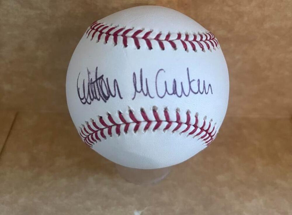 QUINTON MCCRACKEN TWINS/REDS SIGNED AUTOGRAPHED M.L. BASEBALL BECKETT AUTH