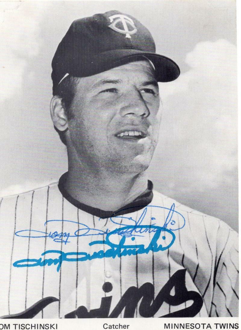 TOM TISCHINSKI MINNESOTA TWINS SIGNED 3X4 PHOTO W/ COA