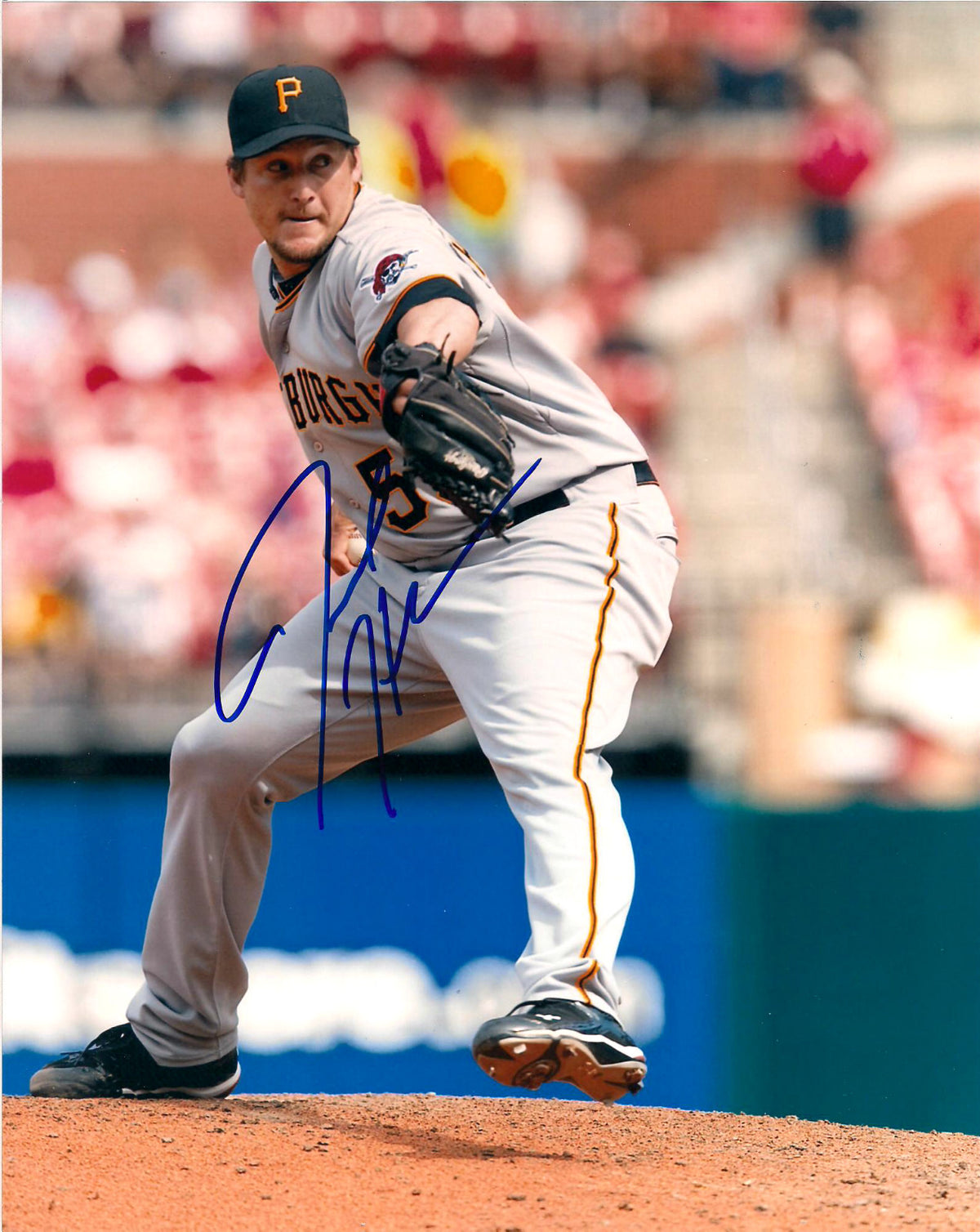 JOEL HANRAHAN PITTSBURGH PIRATES AUTOGRAPHED SIGNED 8X10 PHOTO W/COA