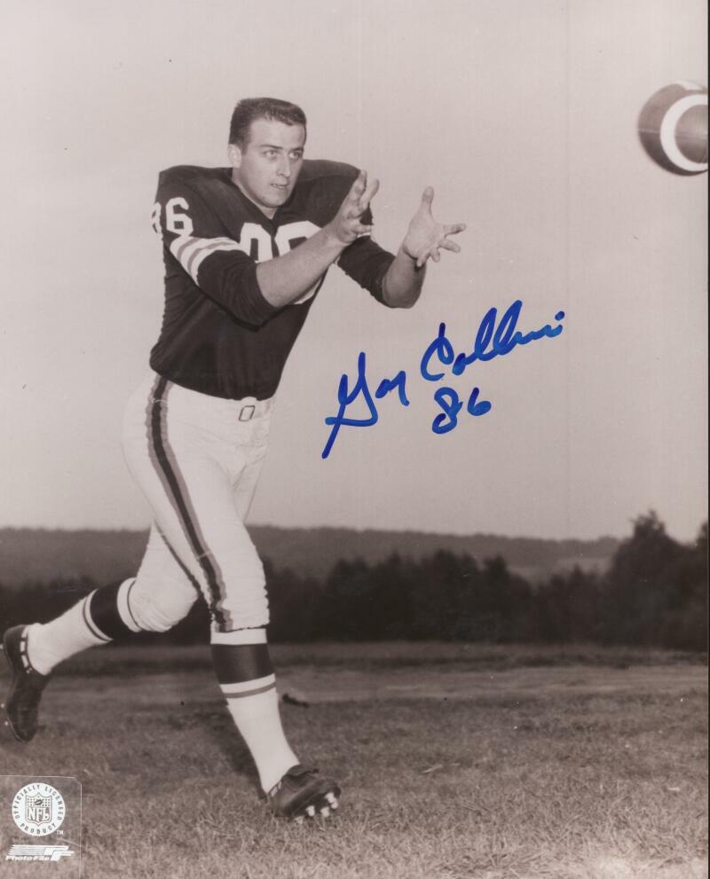 GARY COLLINS CLEVELAND BROWNS SIGNED AUTOGRAPHED 8X10 PHOTO W/ COA