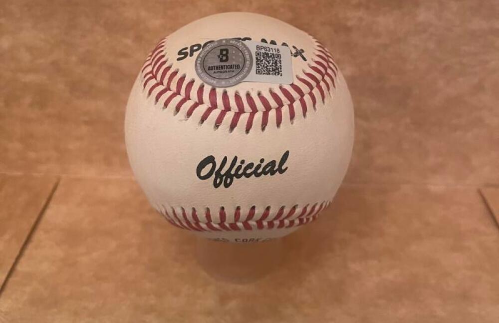 STEVE RIPLEY UMPIRE SIGNED AUTO SPORTS MAX BASEBALL BECKETT AUTH