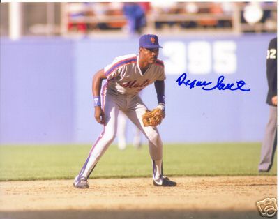 RAFAEL SANTANA NY METS SIGNED 8X10
