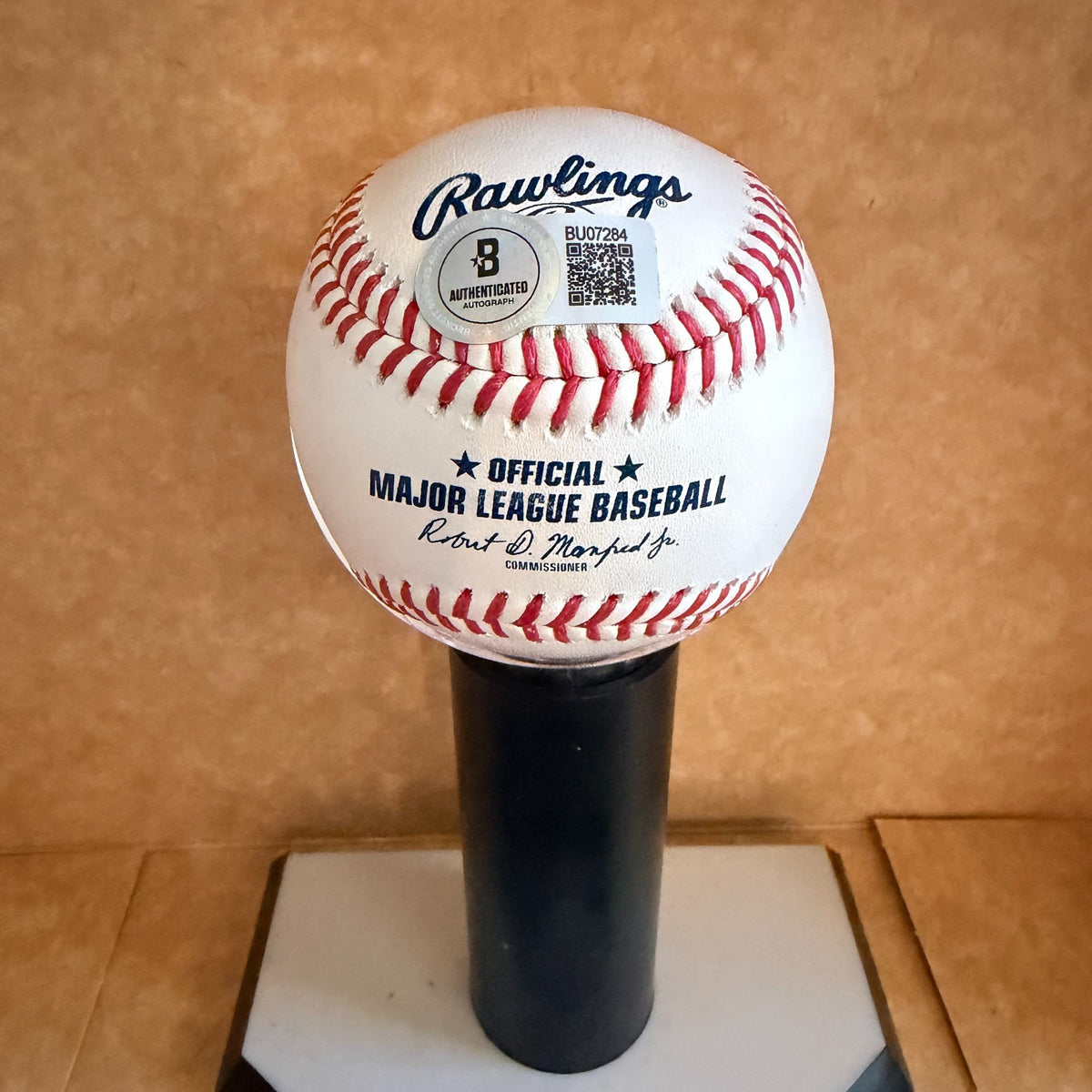 CARSON WILLIAMS TAMPA BAY RAYS AUTOGRAPHED M.L. BASEBALL BECKETT AUTH