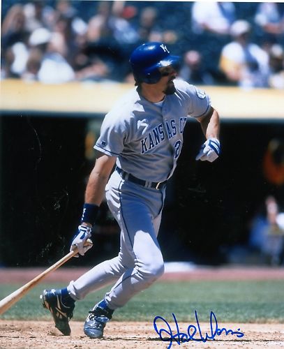 HAL MORRIS KANSAS CITY ROYALS SIGNED 8X10