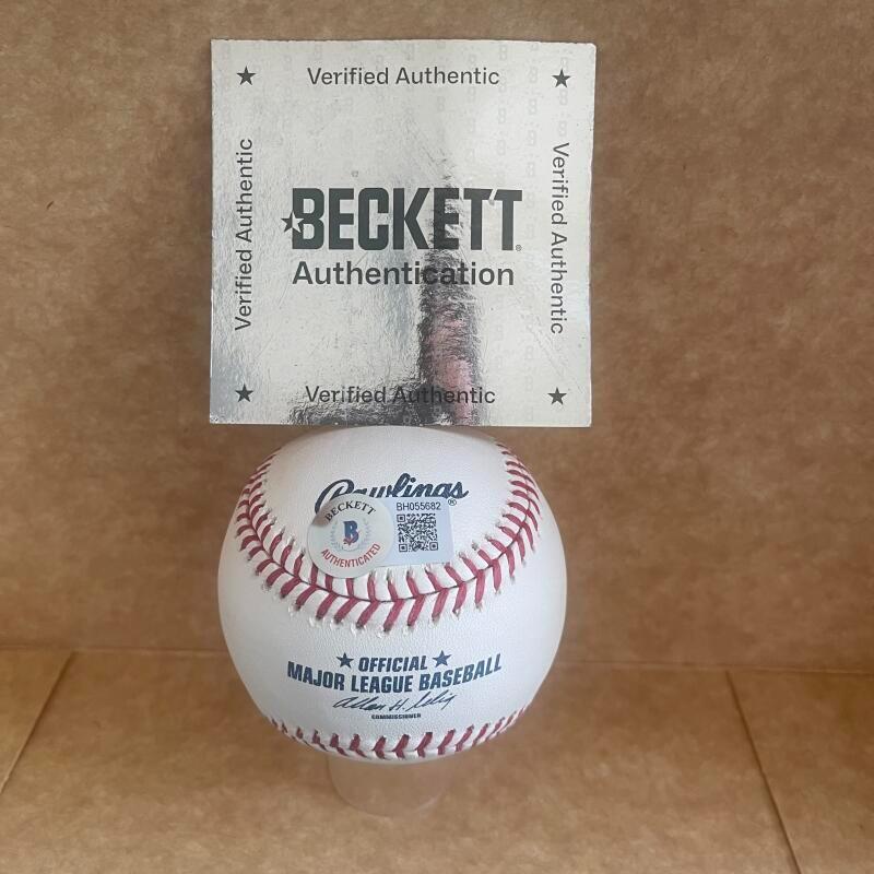 TOMMY DAVIS 63 WS CHAMPS SIGNED AUTO M.L. BASEBALL BECKETT AUTH