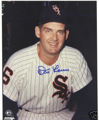 DON LARSEN CHICAGO WHITE SOX SIGNED 8X10 PHOTO W/COA