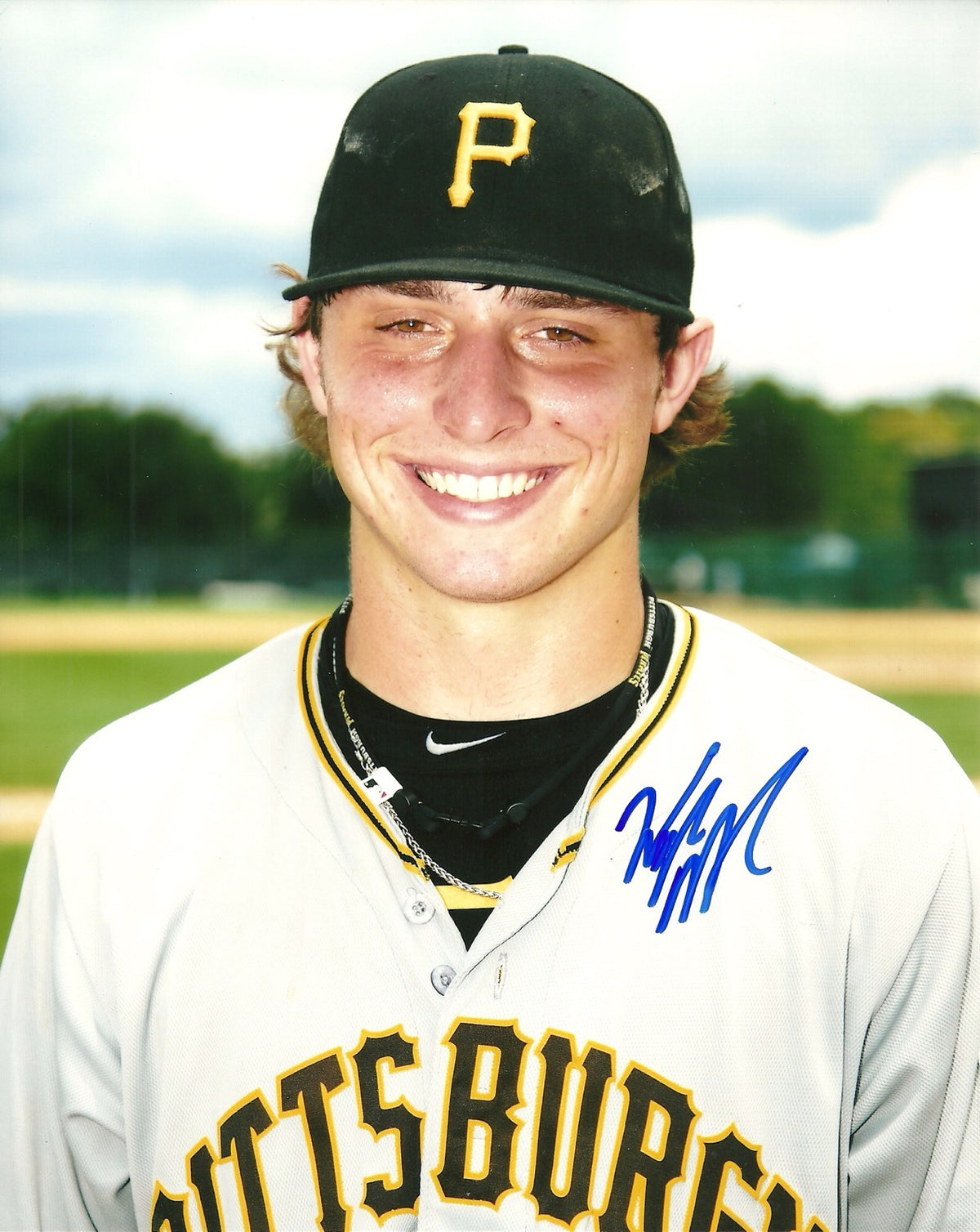 WYATT MATHISEN PITTSBURGH PIRATES SIGNED AUTO 8x10 PHOTO W/COA