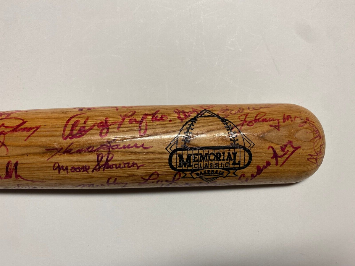 MLB GREATS MULTI SIGNED AUTOGRAPH LV SLUGGER MEMORIAL CLASSICS SPLIT BAT COA *