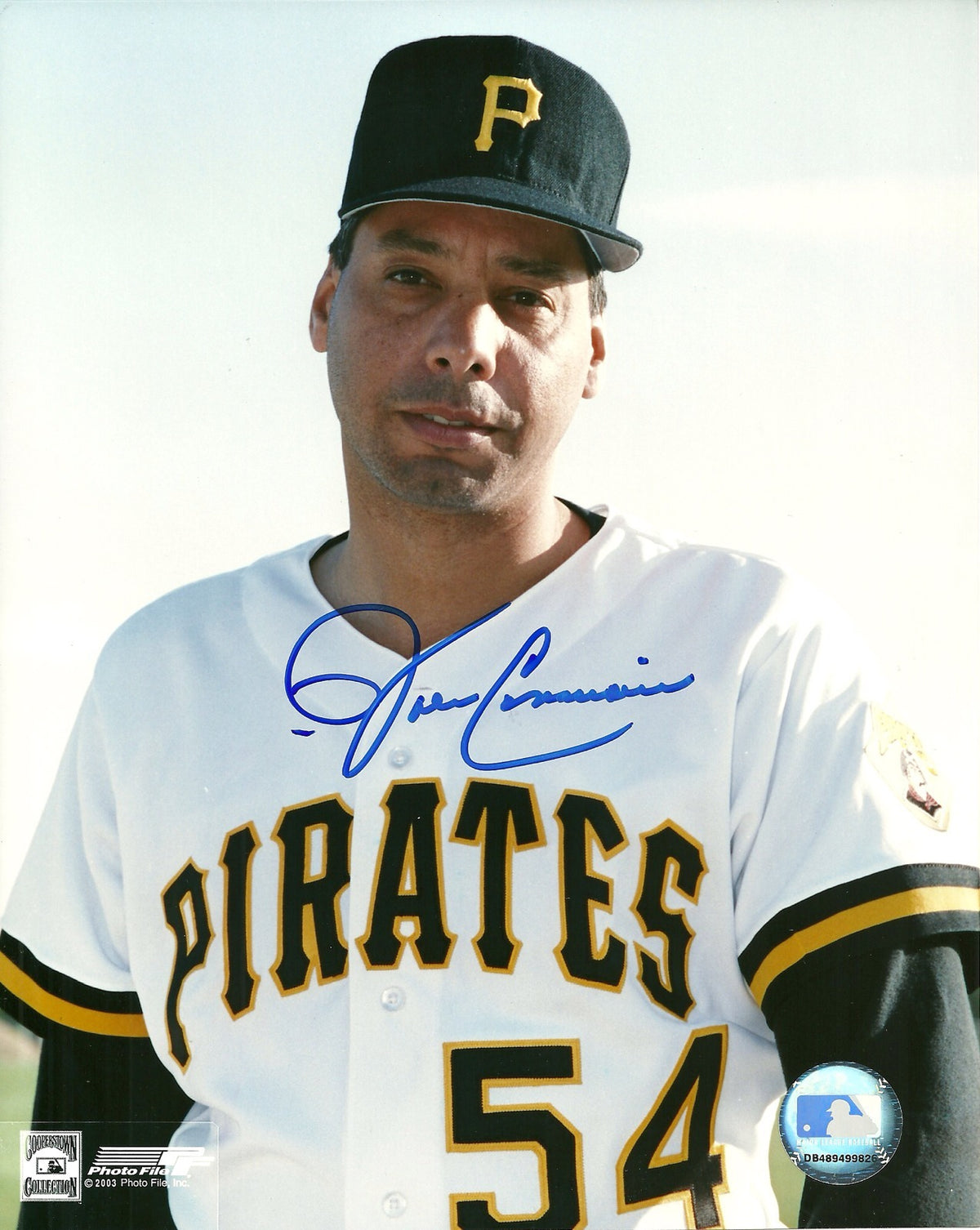 JOHN CANDELARIA PITTSBURGH PIRATES SIGNED AUTO 8x10 PHOTO W/COA POSED